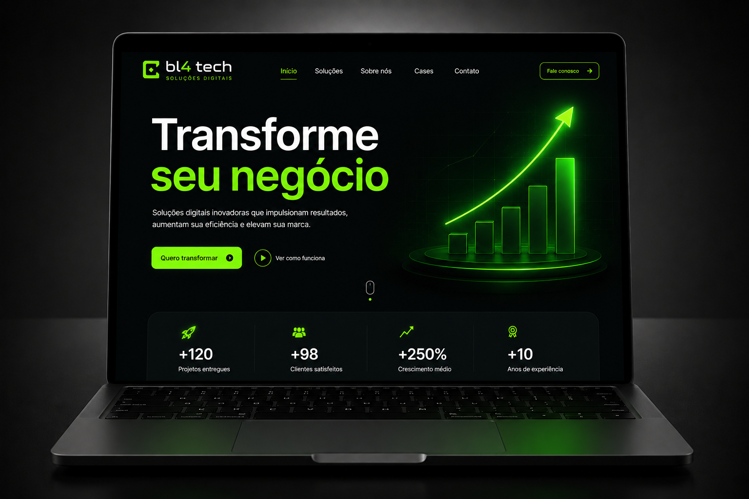 Página de vendas para serviço de consultoria